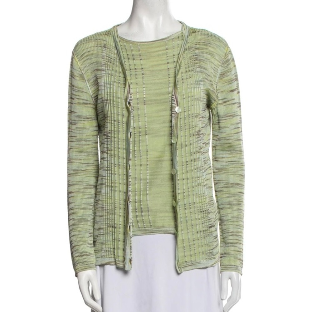 Vintage Green Missoni Cotton Sweater Set